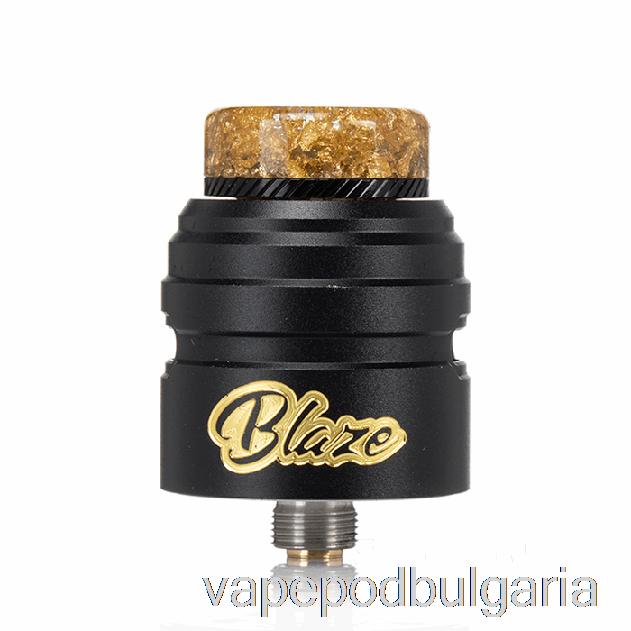 Vape 10000 Дръпки Thunderhead Creations Blaze Solo 24mm Bf Rda Gold Black
